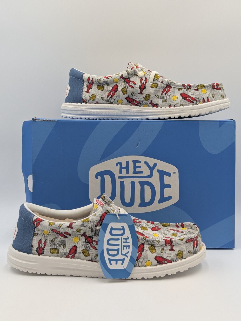 Hey Dude Wally Men's Size 11 Crawfish Boil Slip-on Shoes 43955-0ES NIB